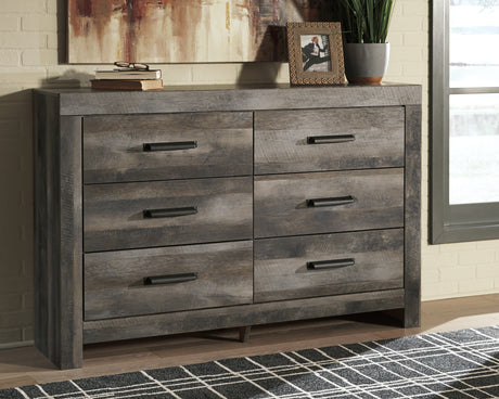 Furniture City Slidell - Ashley Furniture - Wynnlow Bedroom - Six Drawer Dresser / Gray - B440-31