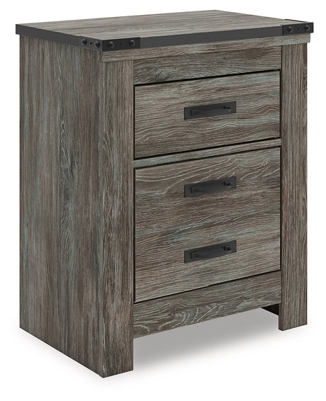 Furniture City Slidell - Ashley Furniture - Frandern Bedroom - Two Drawer Night Stand / Gray - B4480-92