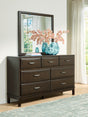 Furniture City Slidell - Ashley Furniture - Vanmore Bedroom - California King Storage Bed / Dark Brown - B479B7