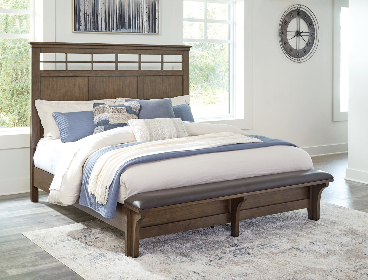 Furniture City Slidell - Ashley Furniture - Shawbeck Bedroom - California King Panel Bed / Dark Brown - B625B5