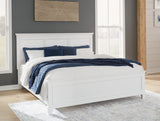 Furniture City Slidell - Ashley Furniture - Fortman Bedroom - King Panel Bed / White - B680B4