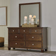 Furniture City Slidell - Ashley Furniture - Danabrin Bedroom - Dresser and Mirror / Brown - B685B1