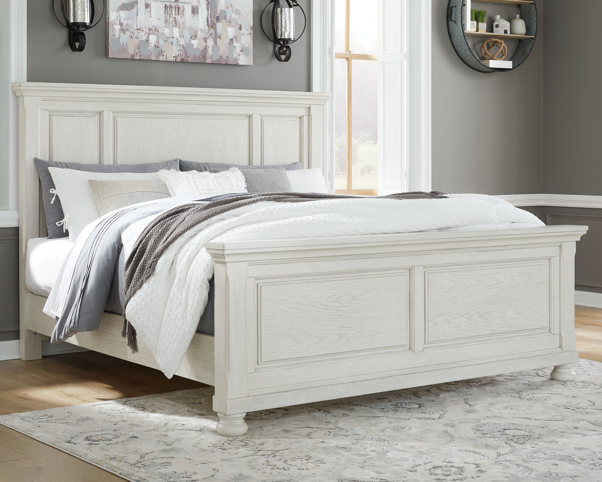 Furniture City Slidell - Ashley Furniture - Robbinsdale Bedroom - California King Panel Bed / Antique White - B742B7