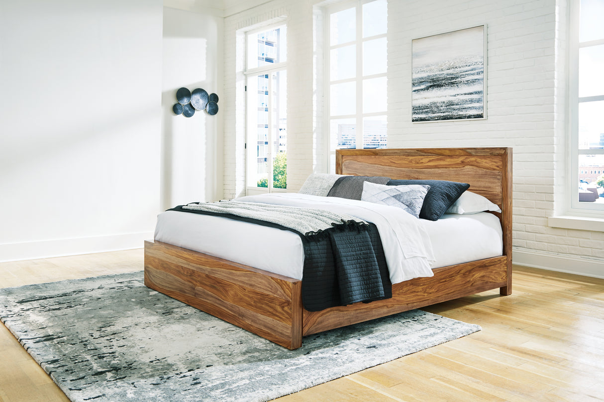 Furniture City Slidell - Ashley Furniture - Dressonni Bedroom - California King Panel Bed / Brown - B790B5