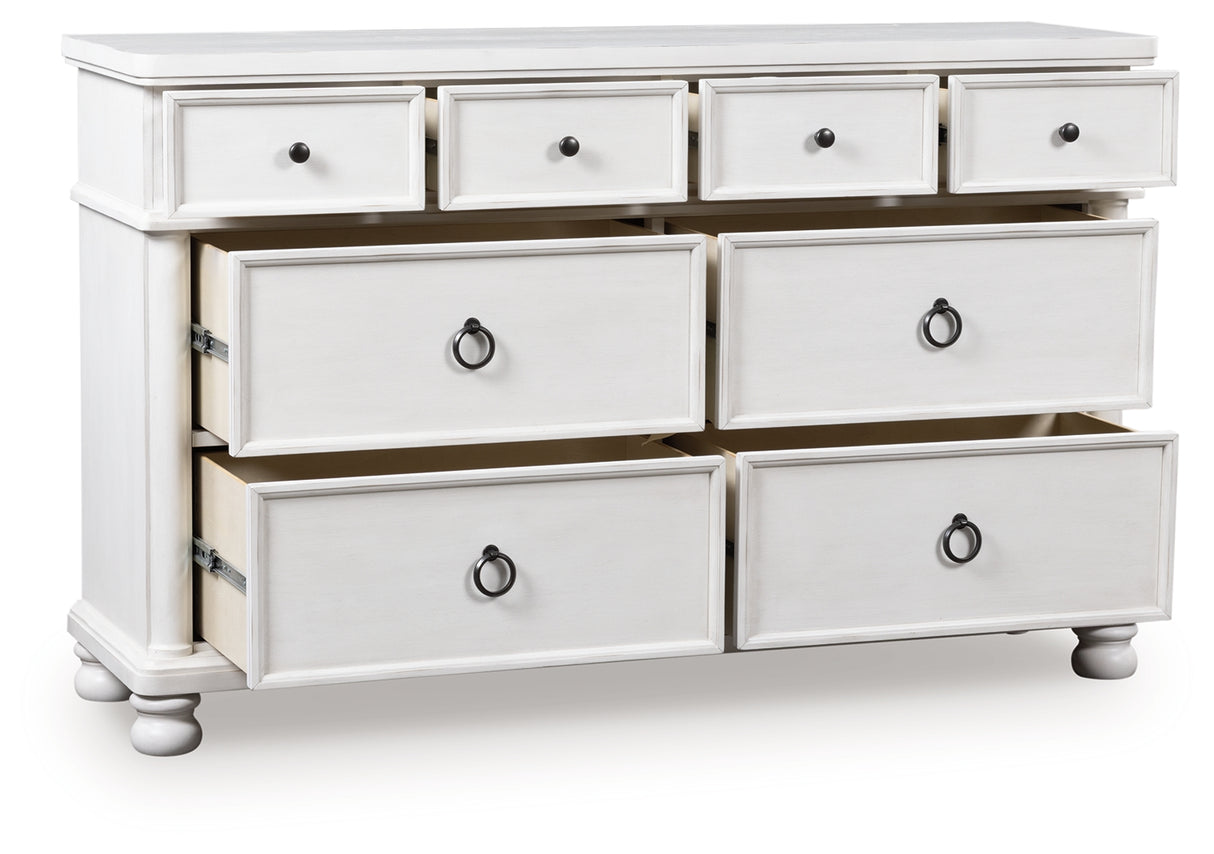 Furniture City Slidell - Ashley Furniture - Rowlenstown Bedroom - Dresser / Antique White - PCB823-31