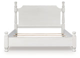 Furniture City Slidell - Ashley Furniture - Rowlenstown Bedroom - California King Poster Bed / Antique White - PCB823B5