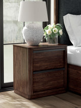 Furniture City Slidell - Ashley Furniture - Dilenno Bedroom - Two Drawer Night Stand / Dark Brown - PCB857-92
