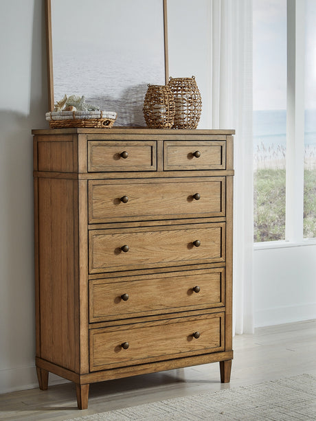 Furniture City Slidell - Ashley Furniture - Sharlance Bedroom - King Upholstered Panel Bed / Light Brown - B895B6