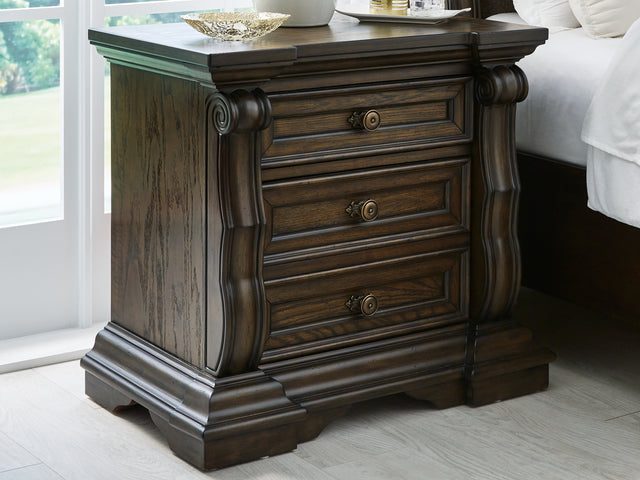 Furniture City Slidell - Ashley Furniture - Maylee Bedroom - King Upholstered Bed / Dark Brown - B947B4