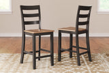 Furniture City Slidell - Ashley Furniture - Gesthaven Dining Room - Counter Height Barstool (Set of 2) / Natural/Brown - D396-124X2