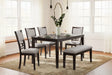 Furniture City Slidell - Ashley Furniture - Langwest Dining Room - DRM Counter Table Set (5/CN) / Brown - D422-223