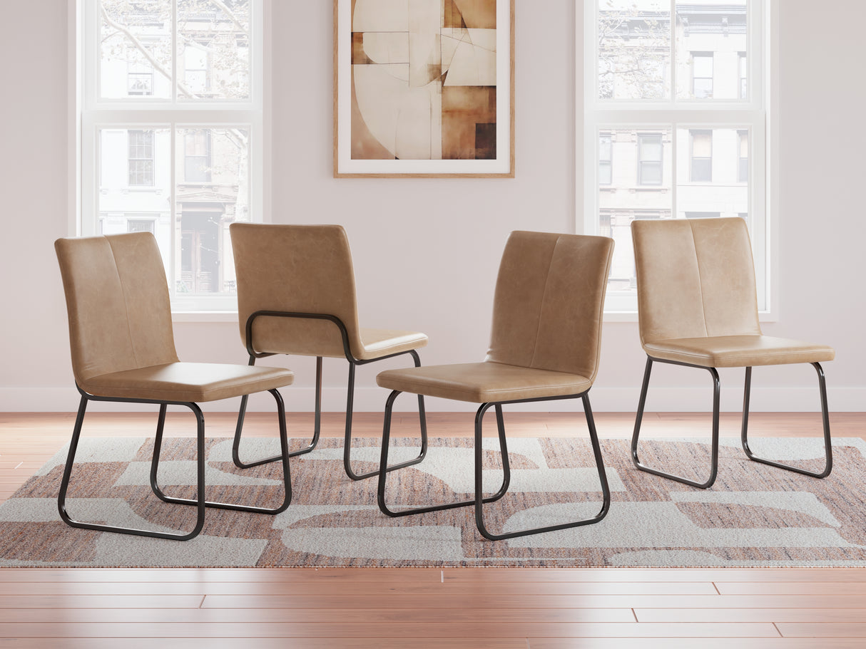 Furniture City Slidell - Ashley Furniture - Pharwynn Dining Room - Dining UPH Side Chair (4/CN) / Toast - D446-02