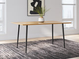Furniture City Slidell - Ashley Furniture - Gretlynn Dining Room - Rectangular Dining Room Table / Black/Natural - D501-25
