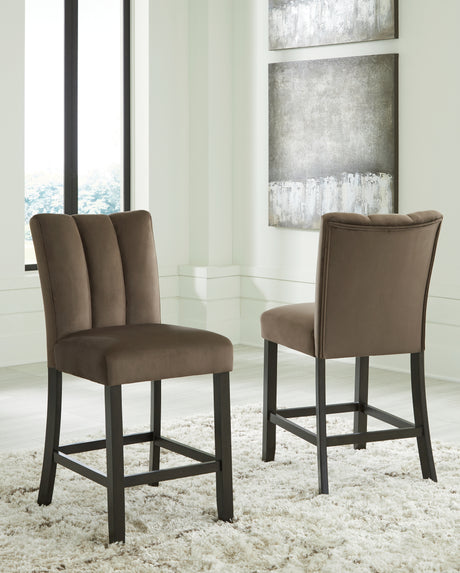 Furniture City Slidell - Ashley Furniture - Jeshina Counter Height Barstool (Set of 2) - Counter Height Barstool (Set of 2) / Mocha - PCD581-124X2