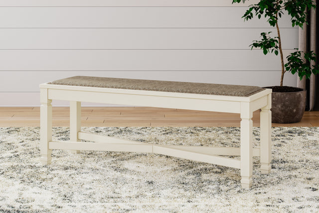 Furniture City Slidell - Ashley Furniture - Bolanburg Dining Bench - Large UPH Dining Room Bench / Two-tone / 50"W x 15"D x 20"H - D647-00