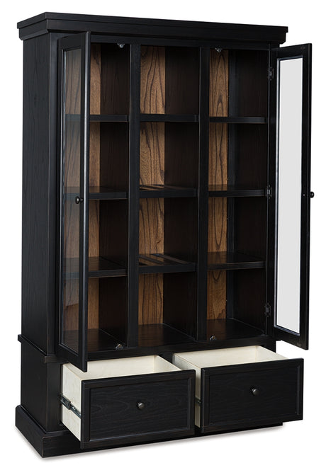 Furniture City Slidell - Ashley Furniture - Greddinton Curio - Curio / Black/Brown - PCD824-186