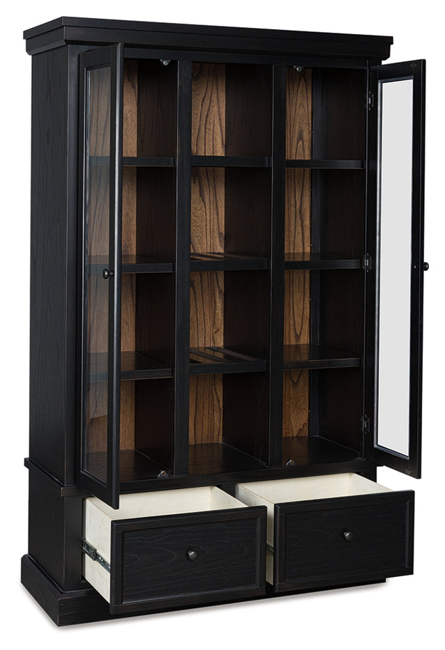 Furniture City Slidell - Ashley Furniture - Greddinton Curio - Curio / Black/Brown - PCD824-186