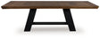 Furniture City Slidell - Ashley Furniture - Greddinton Dining Extension Table - Dining Extension Table / Brown/Black - PCD824D11