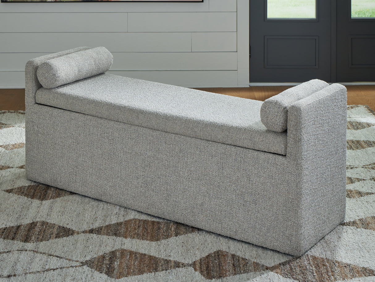 Furniture City Slidell - Ashley Furniture - Galliden Dining Room - Large UPH Dining Room Bench / Beige - D841-00
