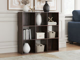 Furniture City Slidell - Ashley Furniture - Glosmount Nine Cube Organizer - Nine Cube Organizer / Cherry/Light Brown - EA1055-3X3