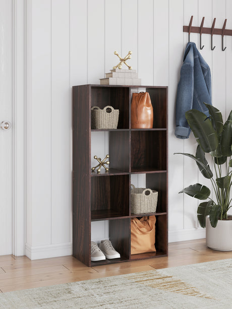 Furniture City Slidell - Ashley Furniture - Glosmount Eight Cube Organizer - Eight Cube Organizer / Cherry/Light Brown - EA1055-4X2