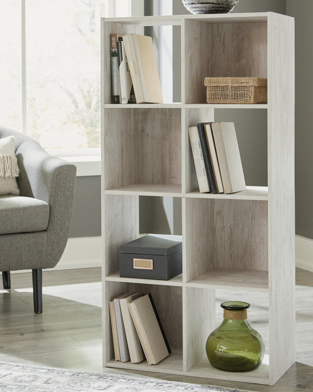 Furniture City Slidell - Ashley Furniture - Paxberry Eight Cube Organizer - Eight Cube Organizer / Whitewash - EA1811-4X2