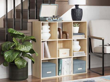 Furniture City Slidell - Ashley Furniture - Piperton Nine Cube Organizer - Nine Cube Organizer / Charcoal - EA5514-3X3