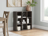Furniture City Slidell - Ashley Furniture - Piperton Nine Cube Organizer - Nine Cube Organizer / Charcoal - EA5514-3X3