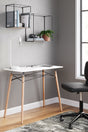 Furniture City Slidell - Ashley Furniture - Jaspeni Office Desk - Home Office Desk / Black/Natural - H020-10