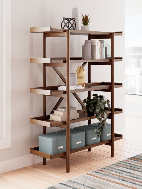 Furniture City Slidell - Ashley Furniture - Lyncott Bookcase - Bookcase / Brown - H615-70