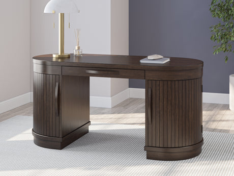 Furniture City Slidell - Ashley Furniture - Korestone Office Desk - Home Office Desk / Warm Brown - H687-27