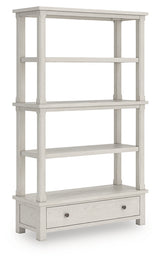 Furniture City Slidell - Ashley Furniture - Robbinsdale Bookcase - Bookcase / Antique White - H742-70