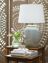 Furniture City Slidell - Ashley Furniture - Shawburg Lighting - Terracotta Table Lamp (1/CN) / Antique Green - L100814