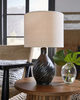 Furniture City Slidell - Ashley Furniture - Garinton Lighting - Table Lamp (Set of 2) / Black - L180184X2