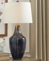 Furniture City Slidell - Ashley Furniture - Evania Lighting - Table Lamp (Set of 2) / Indigo - L207344X2