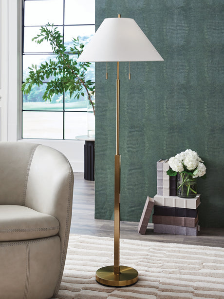 Furniture City Slidell - Ashley Furniture - Haigwood Lighting - Metal Table Lamp (1/CN) / Gold Finish - L208474