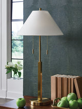 Furniture City Slidell - Ashley Furniture - Haigwood Lighting - Metal Table Lamp (1/CN) / Gold Finish - L208474