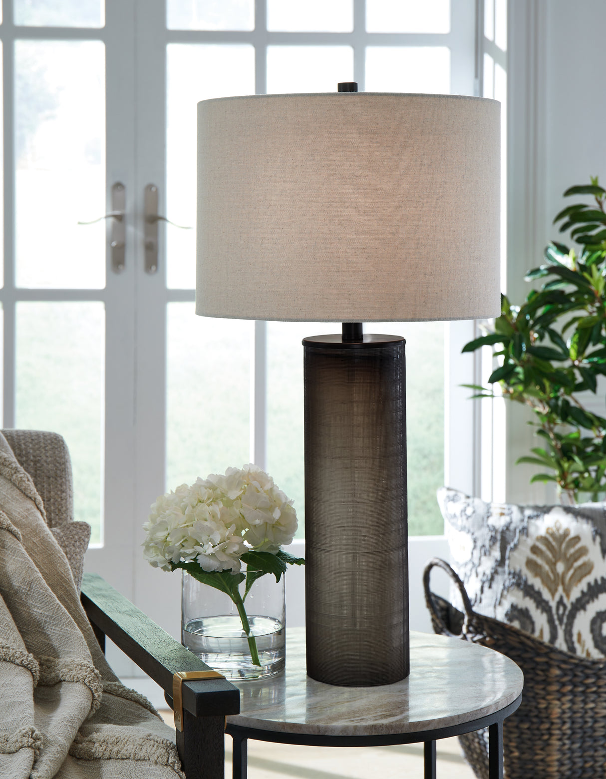 Furniture City Slidell - Ashley Furniture - Dingerly Lighting - Table Lamp (Set of 2) / Brown - L430824X2