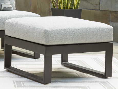 Furniture City Slidell - Ashley Furniture - Beachloft Outdoor - 4-Piece Outdoor Sectional / Black/Gray - P490P7