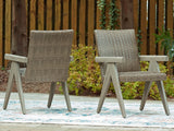 Furniture City Slidell - Ashley Furniture - Cliff Trails Outdoor - Arm Chair (Set of 2) / Beige - PCP690-601A