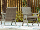 Furniture City Slidell - Ashley Furniture - Cliff Trails Outdoor - Rocking Arm Chair (Set of 2) / Beige - PCP690-602A