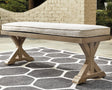Furniture City Slidell - Ashley Furniture - Beachcroft Outdoor - Loveseat w/Cushion / Beige - P791-835