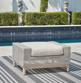 Furniture City Slidell - Ashley Furniture - Seton Creek Outdoor - Ottoman with Cushion / Gray - P798-814