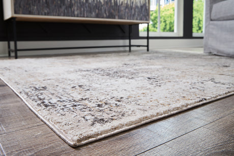 Furniture City Slidell - Ashley Furniture - Elaning Rug - 5' x 7' Rug / Black/Gray/Cream - R406702