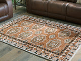 Furniture City Slidell - Ashley Furniture - Qaabiz Rug - 5' x 7' Area Rug / Sienna/Ivory/Black - R407522