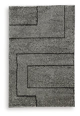 Furniture City Slidell - Ashley Furniture - Kurtmen Rug - 5' x 7' Area Rug / Black/Ivory - R407592