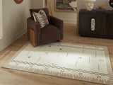 Furniture City Slidell - Ashley Furniture - Dot Rug - 5' x 7' Area Rug / Cream/Brown/Taupe - R407652