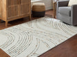 Furniture City Slidell - Ashley Furniture - Deenbury Rug - 7'8" x 10' Area Rug / Ivory/Green/Brown - R407861