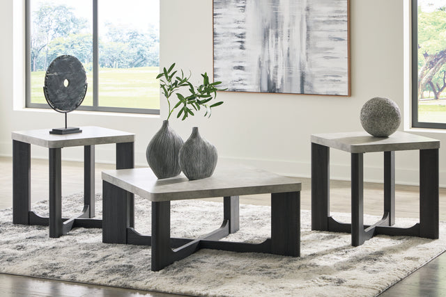 Furniture City Slidell - Ashley Furniture - Sharstorm Table (Set of 3) - Occasional Table Set (3/CN) / Two-tone Gray - T251-13