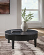 Furniture City Slidell - Ashley Furniture - Marstream Coffee Table - Round Cocktail Table / Black - T551-8